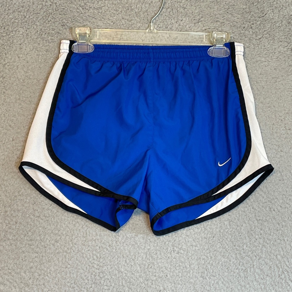 Nike Dri-FIT Running Shorts XS Royal Blue White Black Athletic Gym